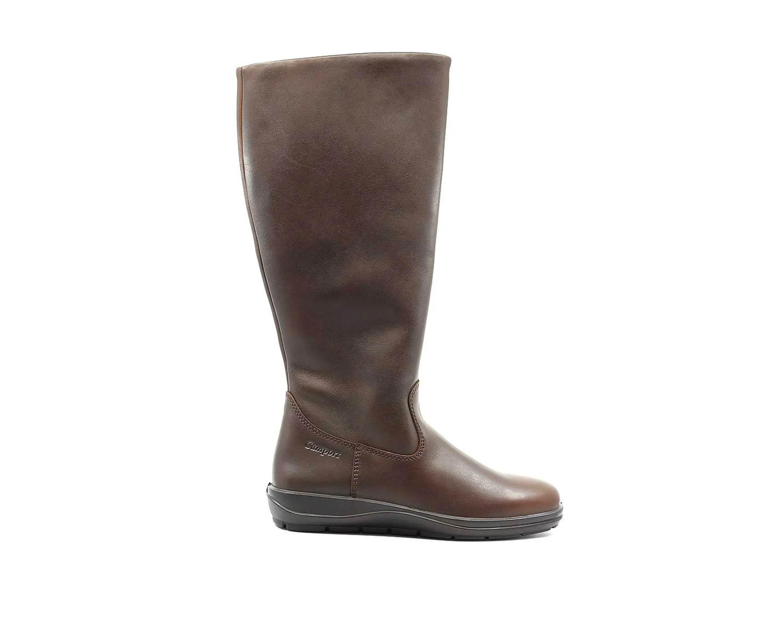 Mulher Camport Botas De Cano Alto^Bota Griffe Castanho Escuro