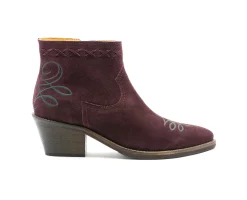 Mulher Camport Botas De Salto Alto^Bota Texas Girl Bordeaux