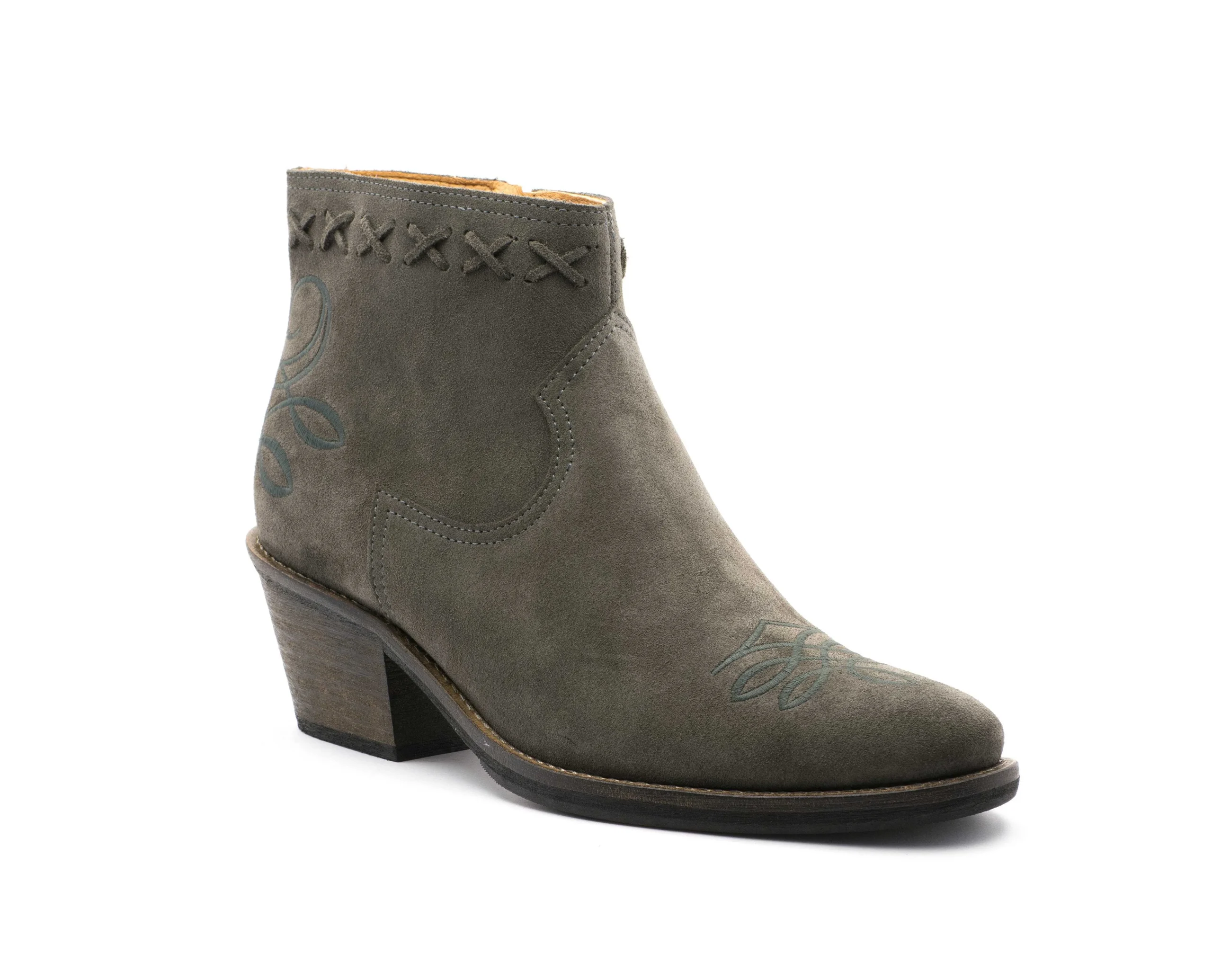 Mulher Camport Botas De Salto Alto^Bota Texas Girl Cinzento Escuro