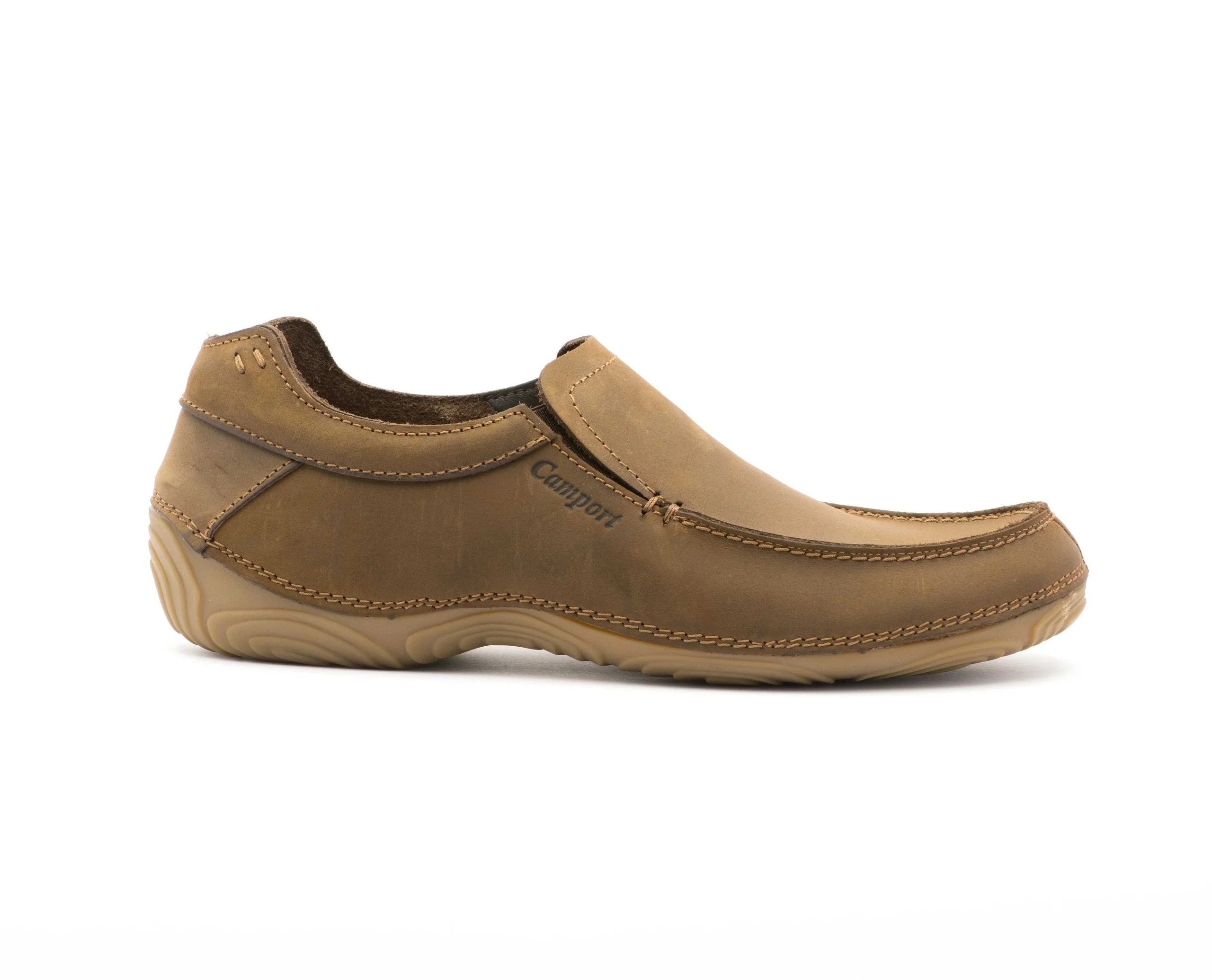 Homem Camport Mocassins^Mocassin Natura Pura Castanho Claro