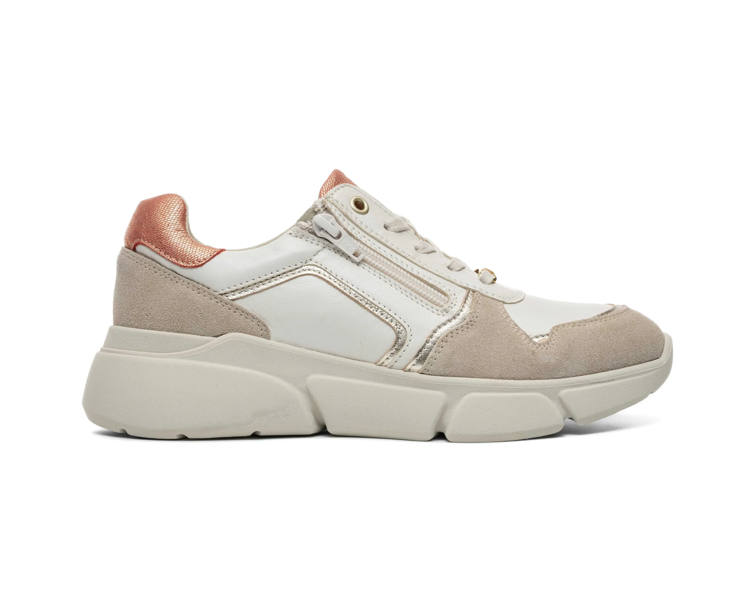 Mulher Camport Sapatilhas^Sapatilha Penha Zipper Bege
