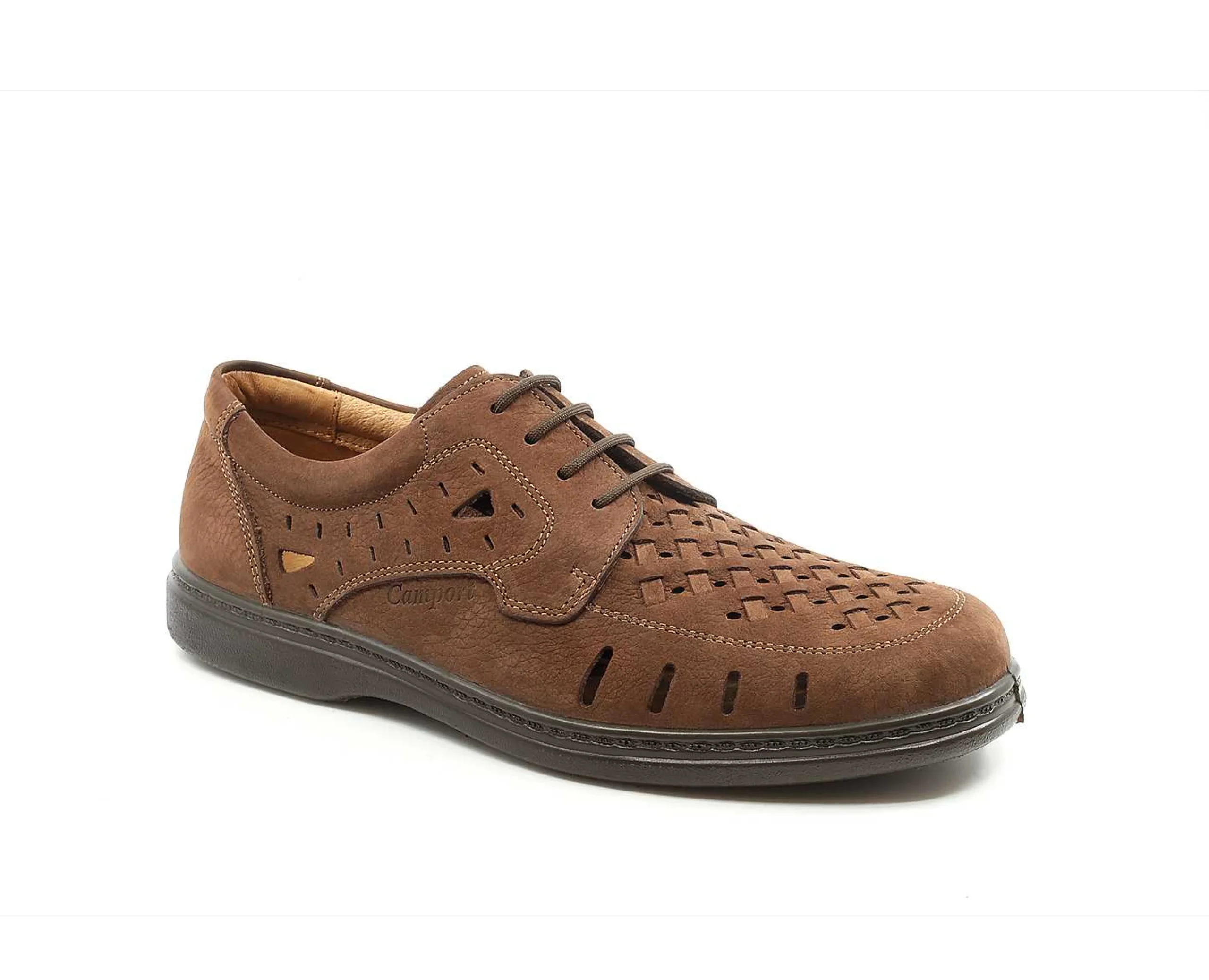 Homem Camport Sapatos^Sapato Air System Castanho Claro