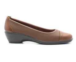Mulher Camport Sapatos^Sapato Dress Code Stretch Castanho