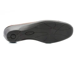 Mulher Camport Sapatos^Sapato Dress Code Stretch Castanho
