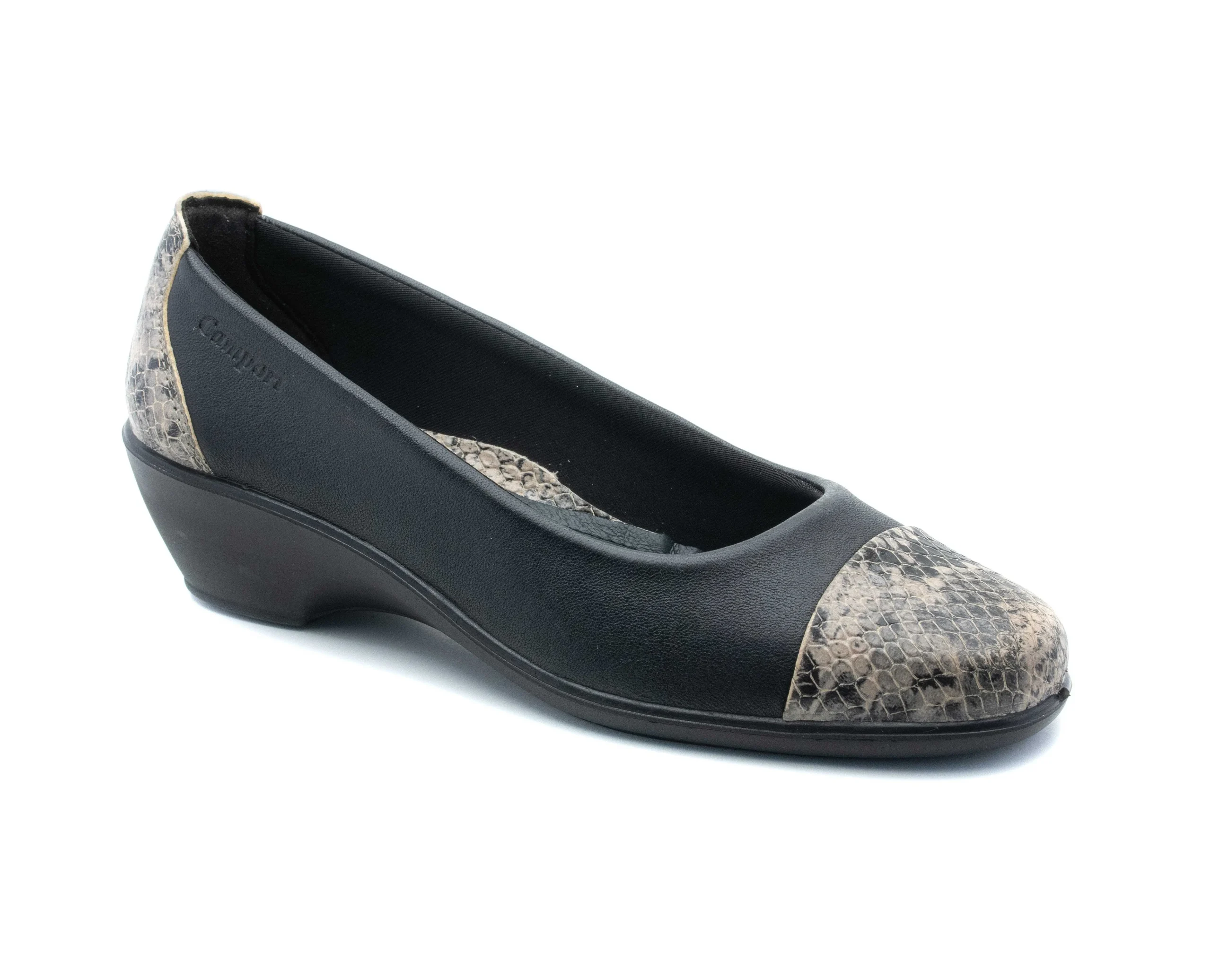 Mulher Camport Sapatos^Sapato Dress Code Stretch Preto