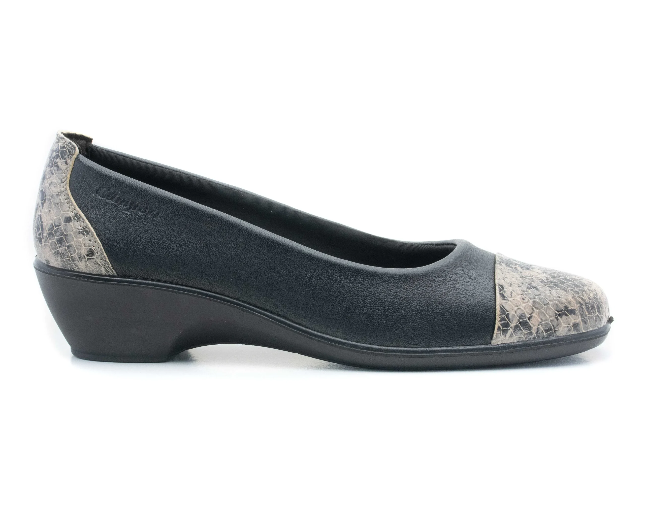 Mulher Camport Sapatos^Sapato Dress Code Stretch Preto