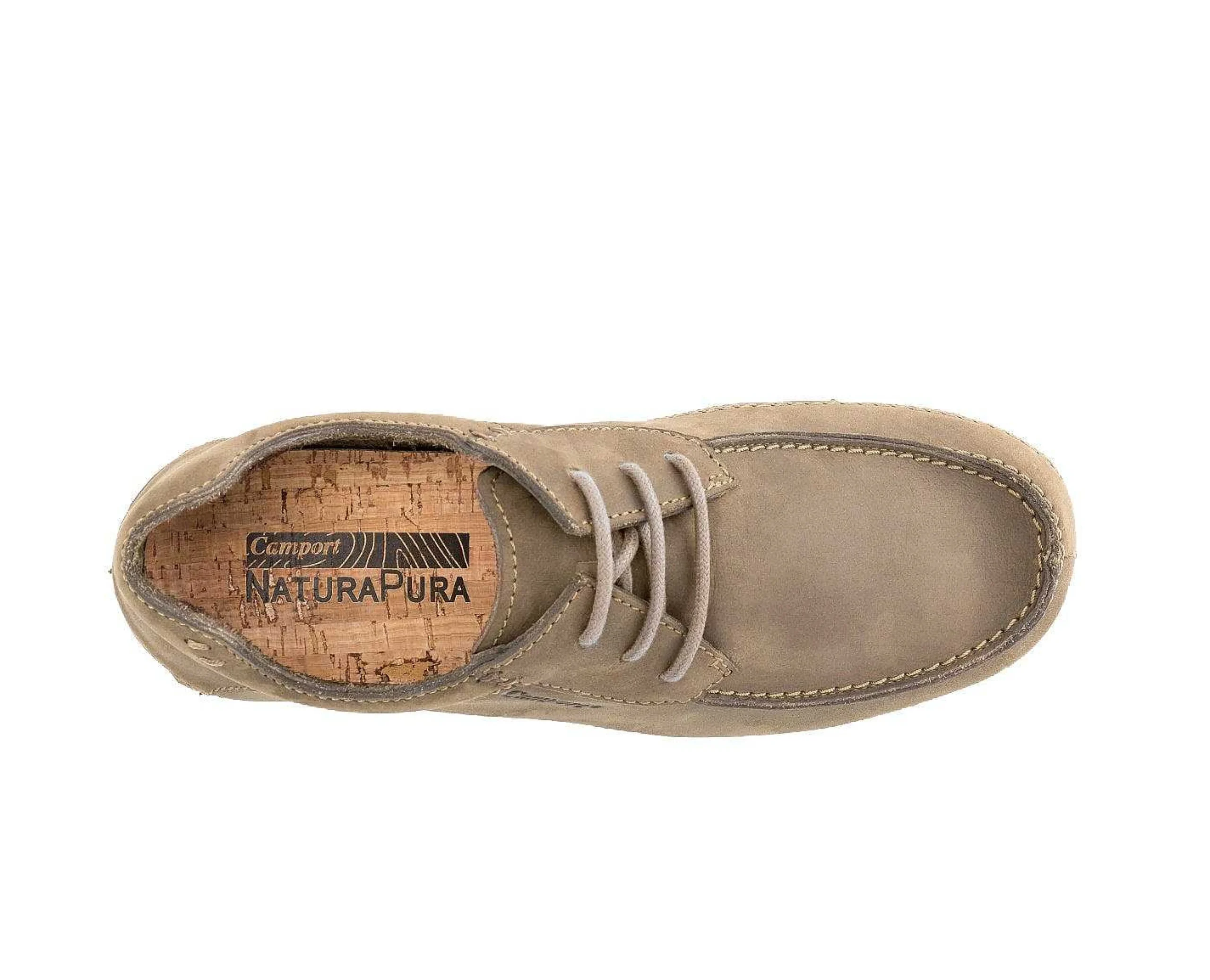 Homem Camport Sapatos^Sapato Natura Pura Bege