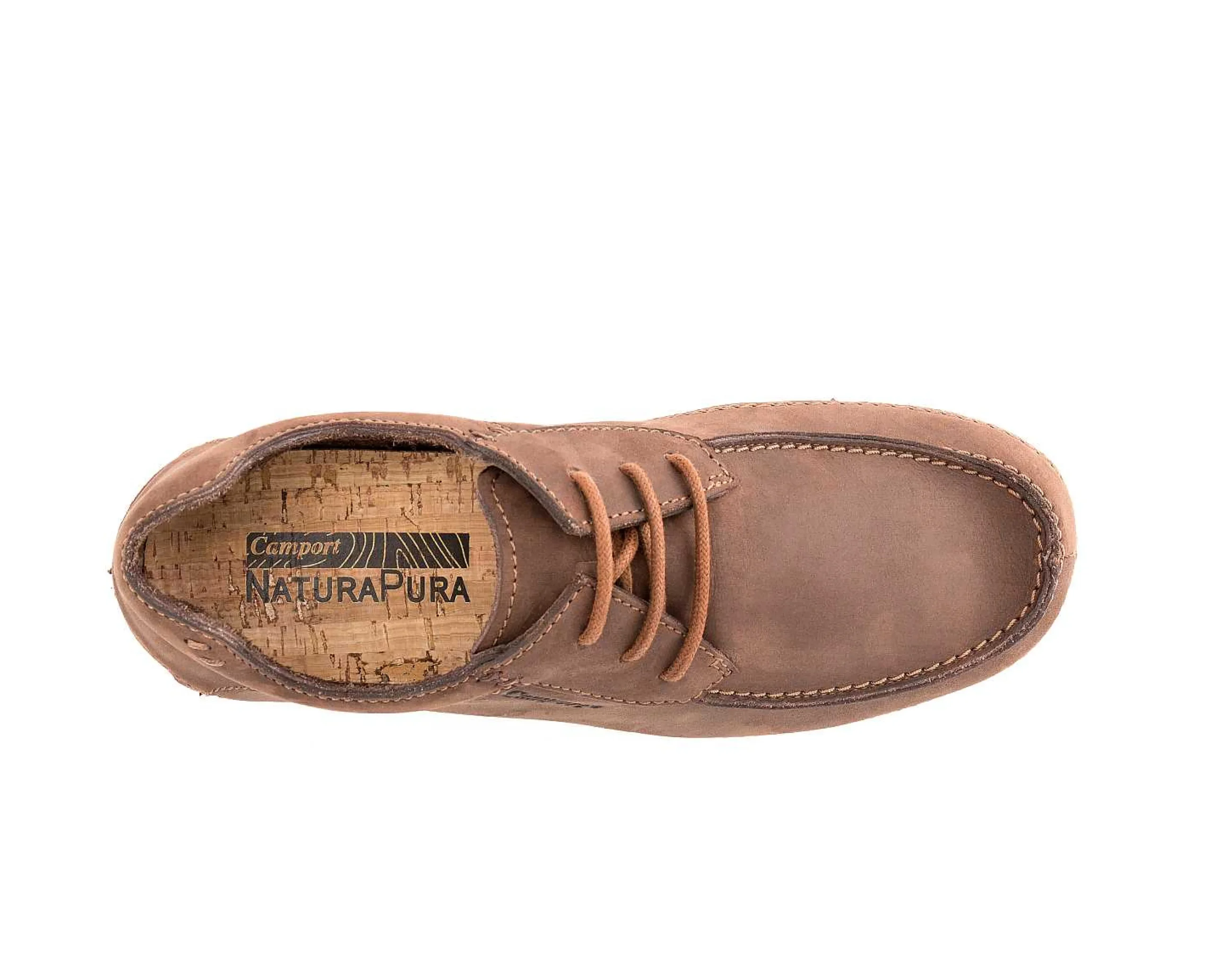 Homem Camport Sapatos^Sapato Natura Pura Castanho