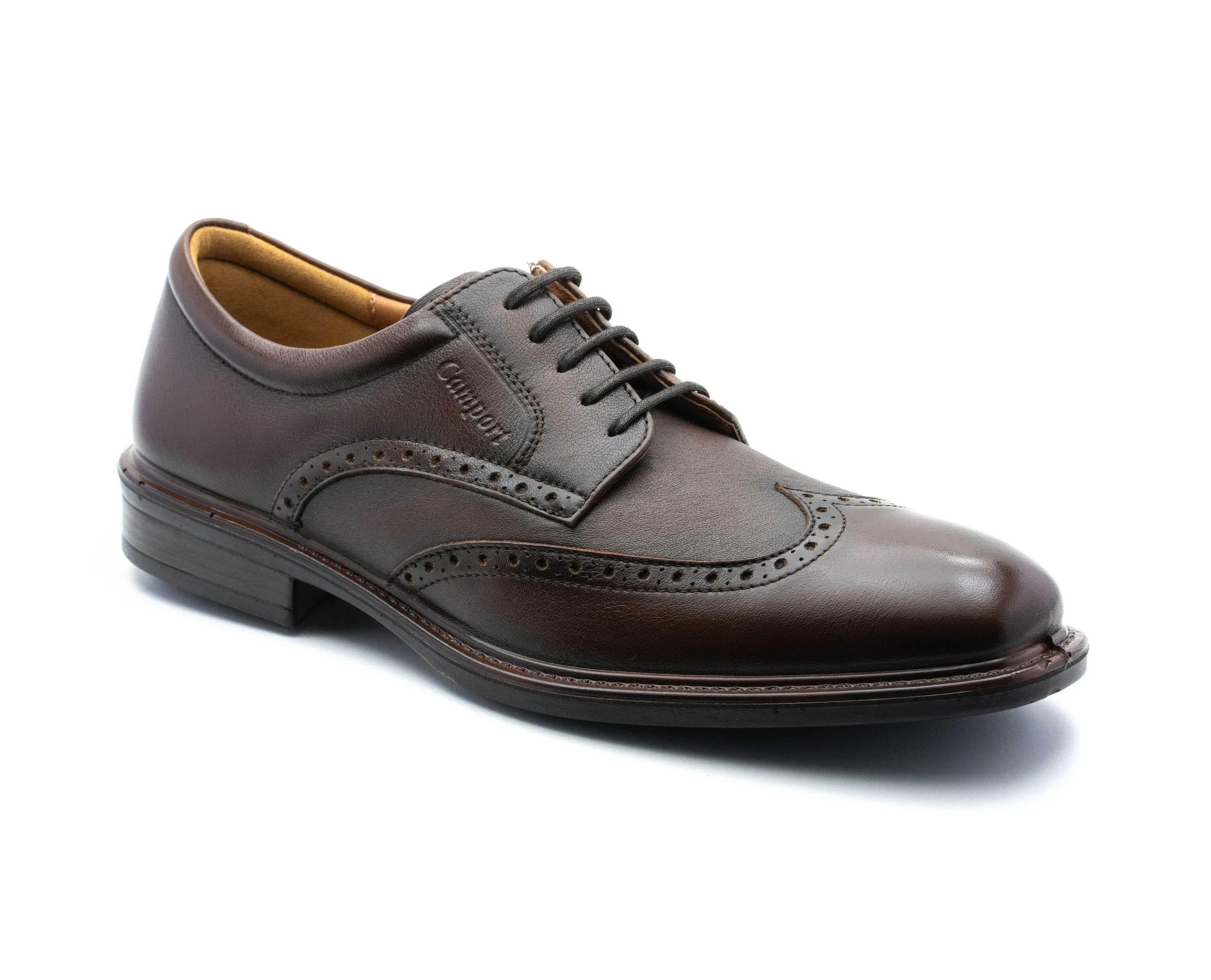 Homem Camport Sapatos^Sapato New Nobleman Stretch Castanho Escuro