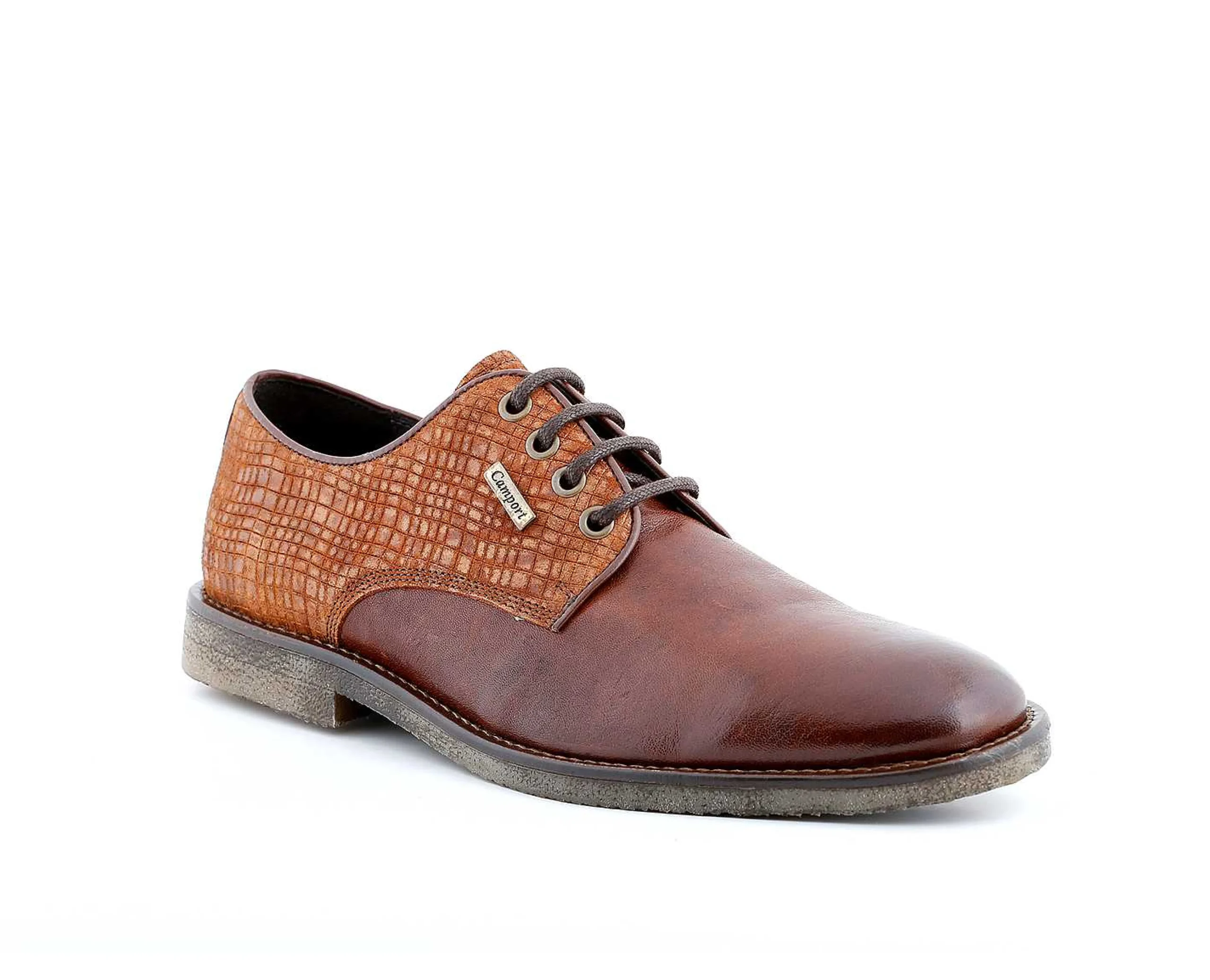 Homem Camport Sapatos^Sapato Oslo Castanho Selim