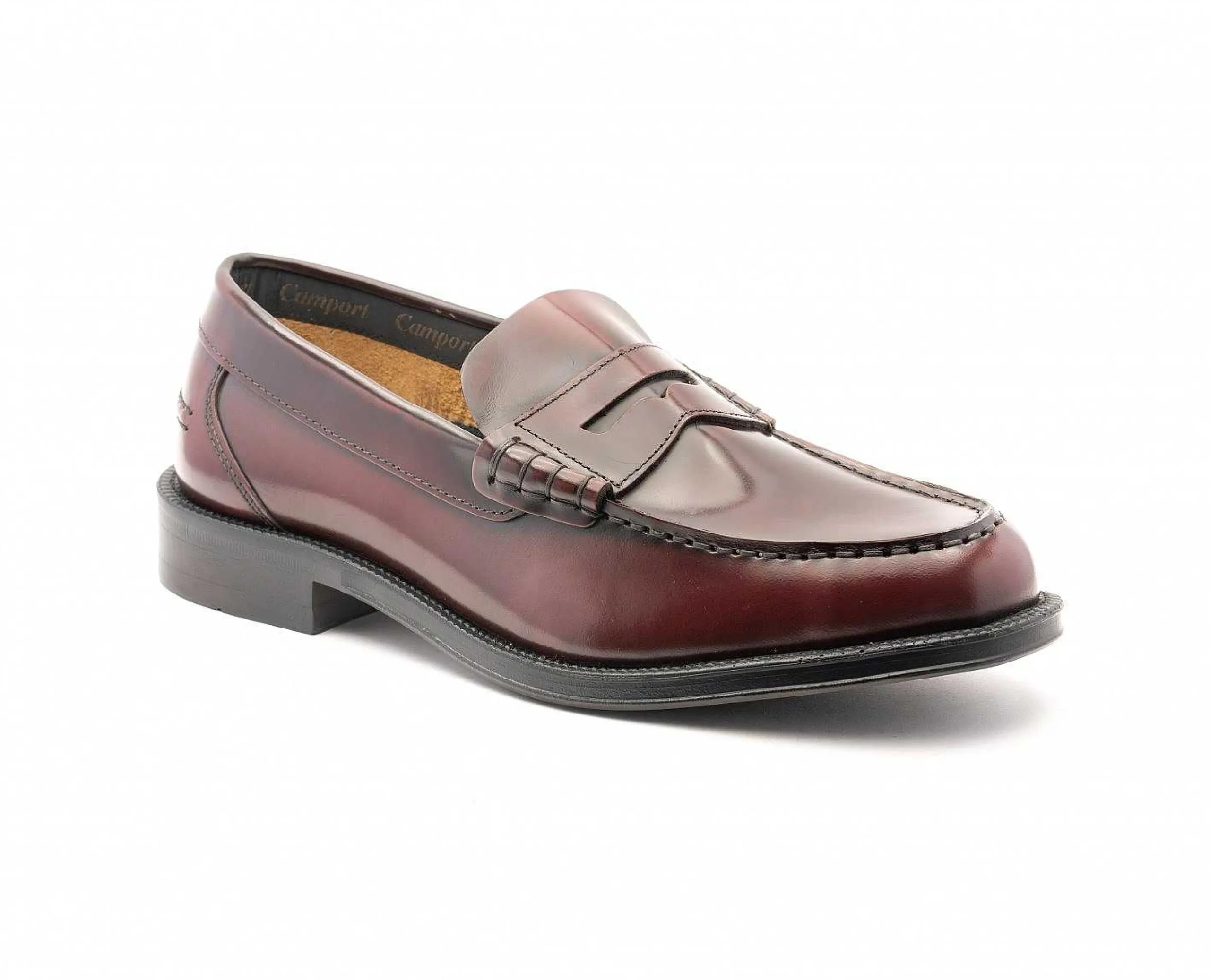 Homem Camport Mocassins^Sapato Premium Bordeaux Escuro