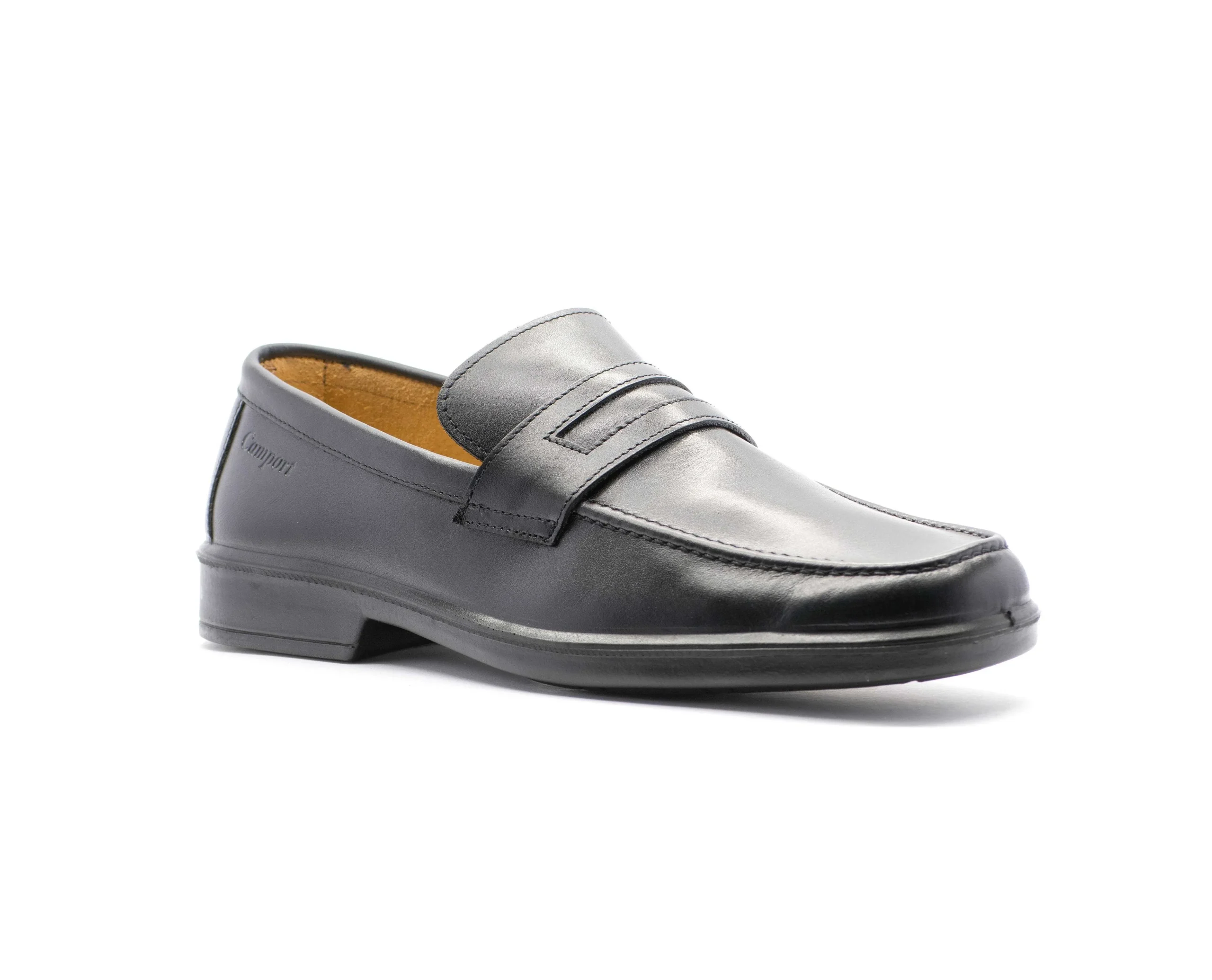 Homem Camport Mocassins^Sapato Profissional Preto