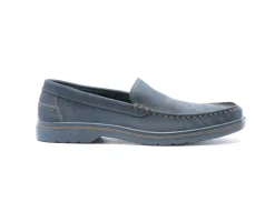 Homem Camport Mocassins^Sapato Pu Boat Azul Escuro