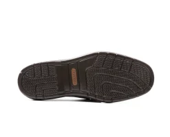 Homem Camport Mocassins^Sapato Pu Boat Castanho