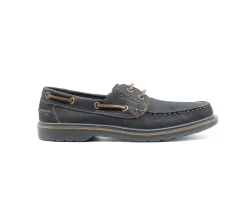 Homem Camport Mais Procurado^Sapato Pu Boat Navy