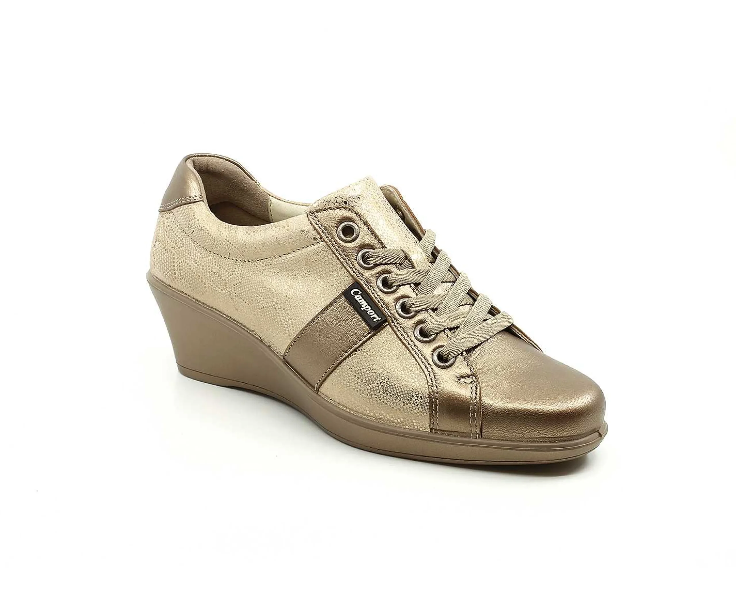Mulher Camport Sapatilhas^Sapato Silver Camel