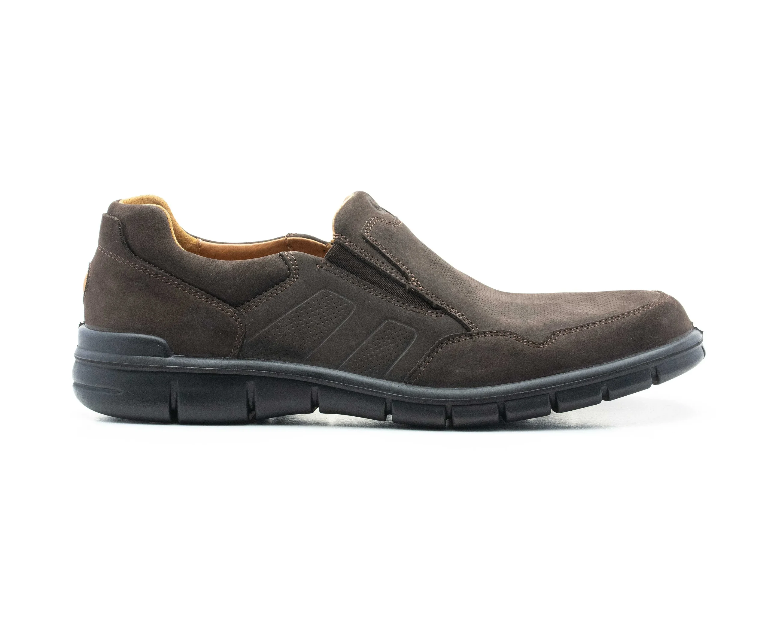 Homem Camport Mocassins^Sapato Walking Castanho Escuro