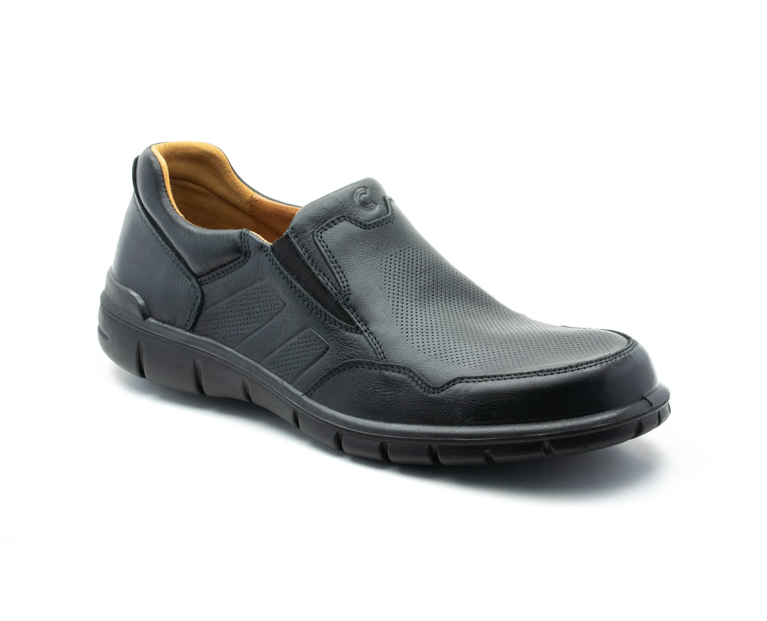 Homem Camport Mocassins^Sapato Walking Preto